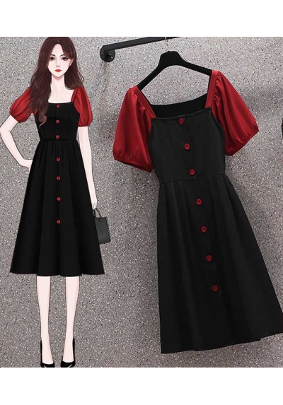 dress wanita korea D7136