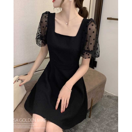 dress wanita korea D7131
