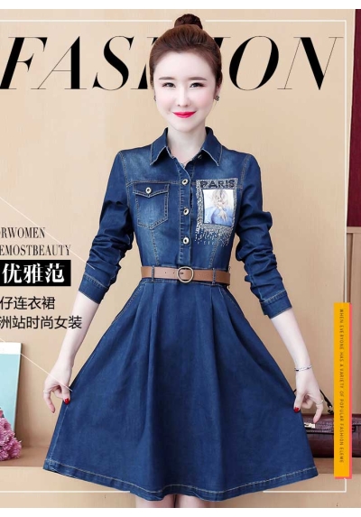 dress denim import D7152