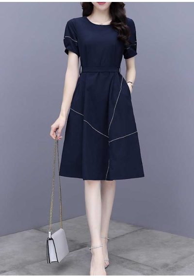 dress wanita korea D7176