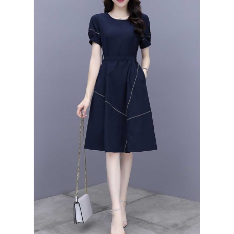 dress wanita korea D7176