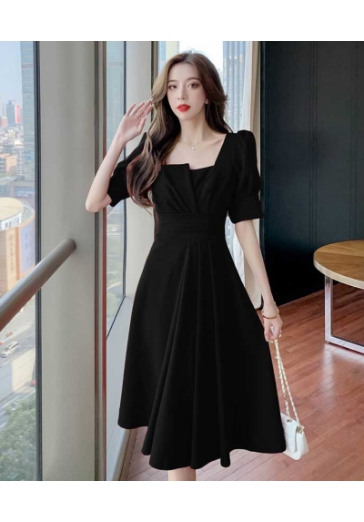 dress wanita korea D7182