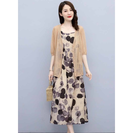 dress wanita korea D7184