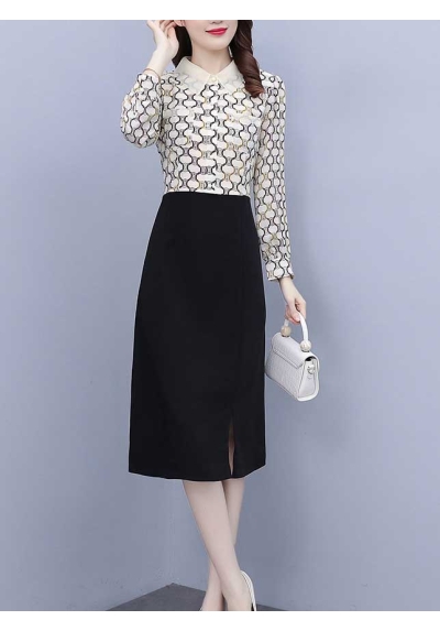 dress wanita korea D7188