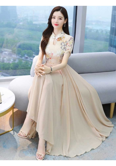 long dress wanita korea D7192