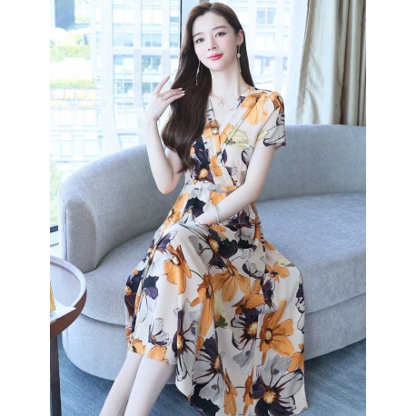 dress wanita korea D7190
