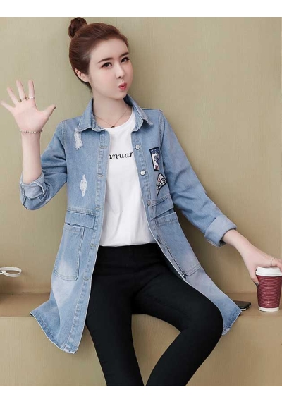 jaket denim import T6815