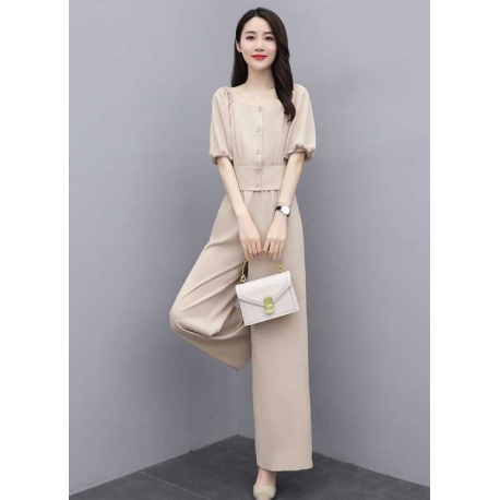 set atasan + celana wanita korea D7220