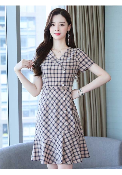 dress wanita korea D7224