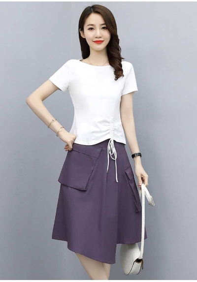 set atasan + rok wanita korea D7245