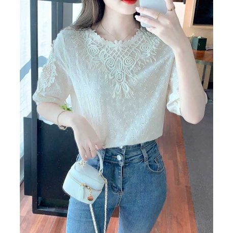 atasan blouse  wanita korea T7335