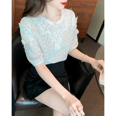atasan blouse  wanita korea T7337