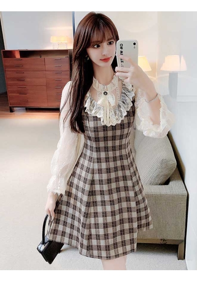 dress wanita korea D7255