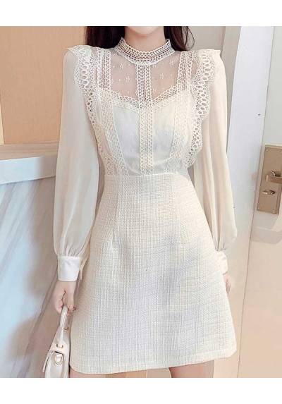 dress wanita korea D7256