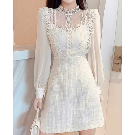 dress wanita korea D7256