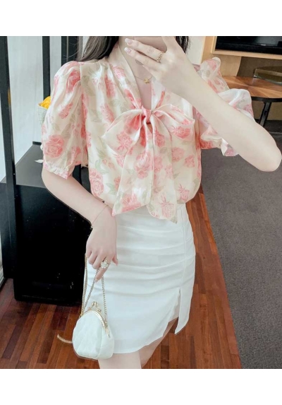 atasan blouse  wanita korea T7353