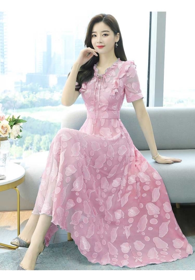 dress wanita korea D7226