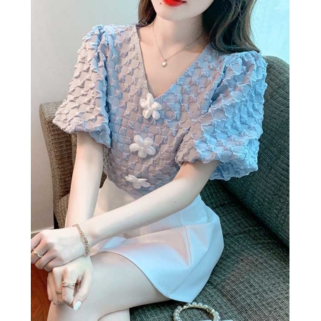 atasan blouse  wanita korea T7357