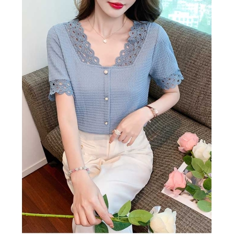 atasan blouse  wanita korea T7351