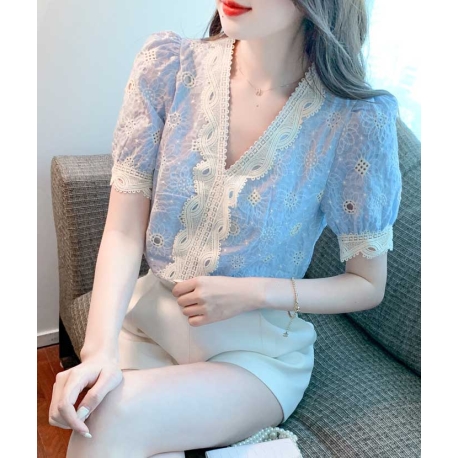 atasan blouse  wanita korea T7378