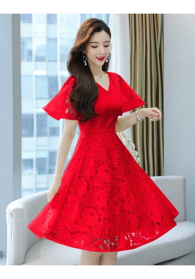 dress wanita korea D7288