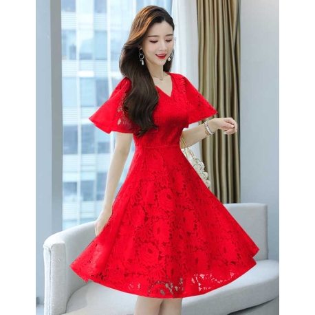 dress wanita korea D7286