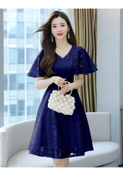 dress wanita korea D7286