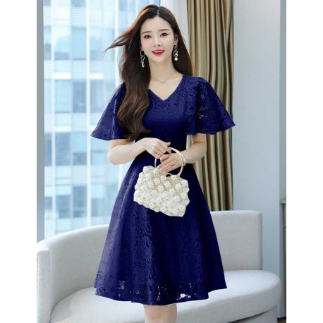 dress wanita korea D7286