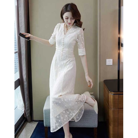 dress wanita korea D7286