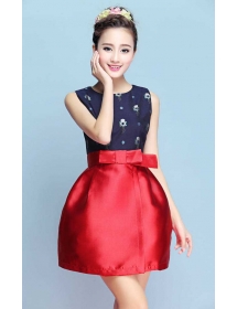 dress wanita korea D1761