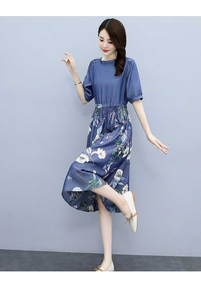 dress wanita korea D7308
