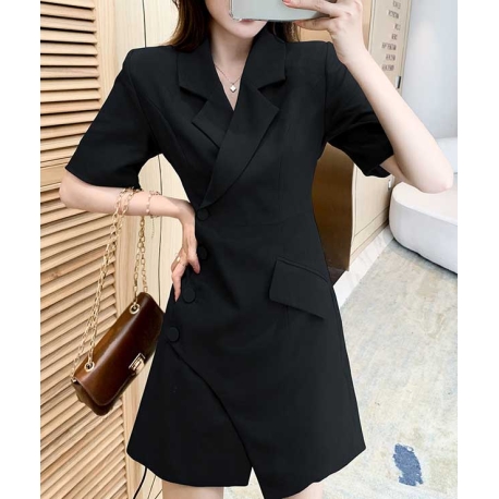 dress wanita korea D7318