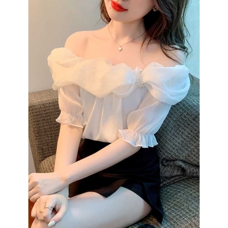 atasan blouse wanita korea T7435