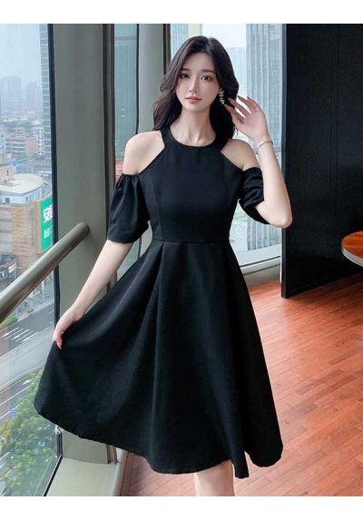 dress wanita korea D7349