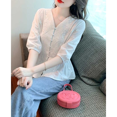 atasan blouse wanita korea T7441