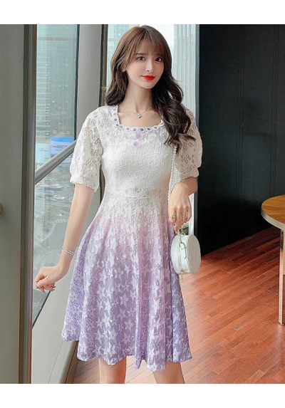 dress wanita korea D7355
