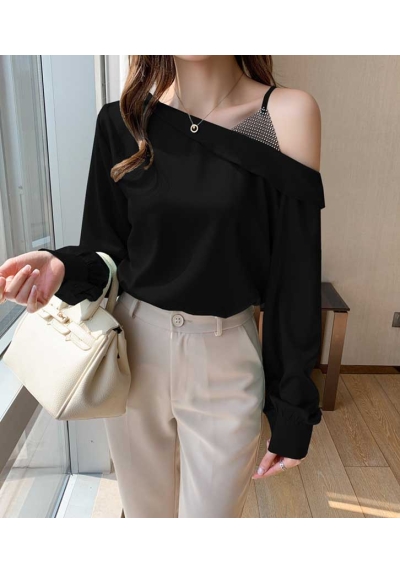 atasan blouse wanita korea T7451