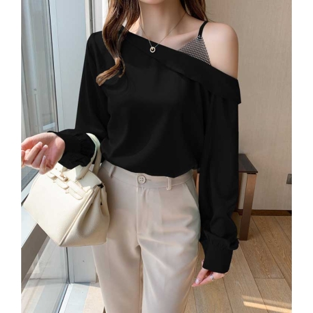 atasan blouse wanita korea T7451