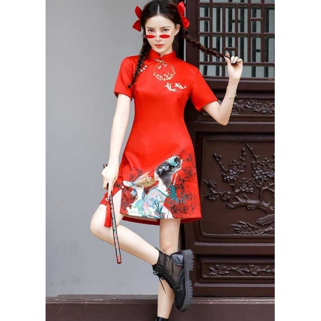 dress cheongsam import D7367