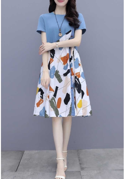dress wanita korea D7378