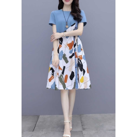 dress wanita korea D7378