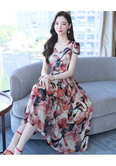 dress wanita korea D7387
