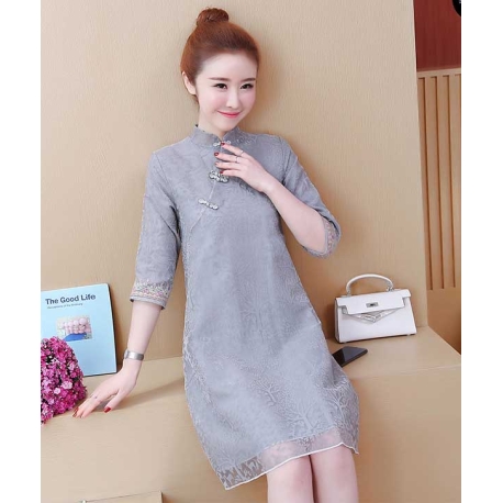 dress cheongsam import D6541