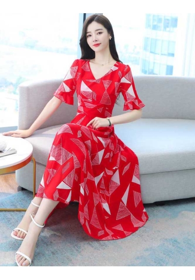 dress wanita korea D7390