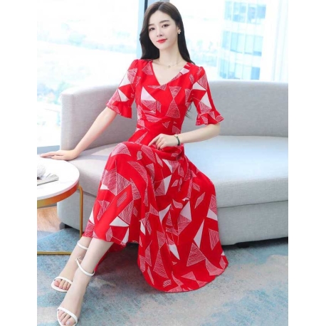 dress wanita korea D7390