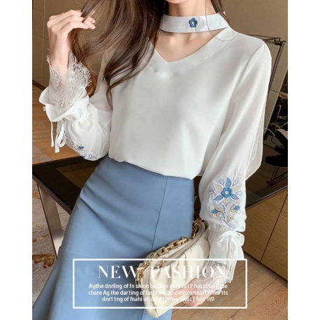 blouse wanita korea T7033