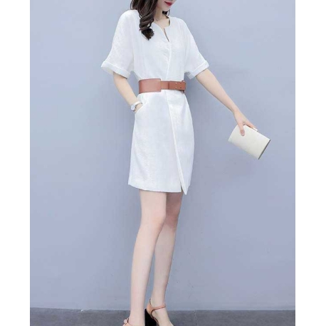 dress wanita korea D7407