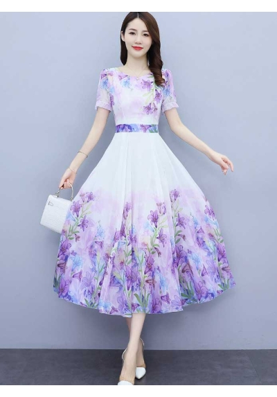 dress wanita korea D7407