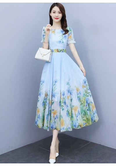 dress wanita korea D7412