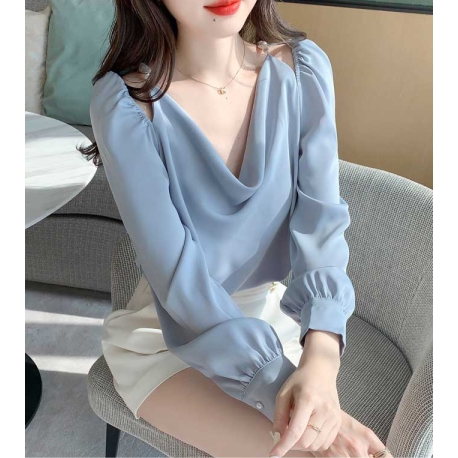 atasan blouse wanita korea T7423
